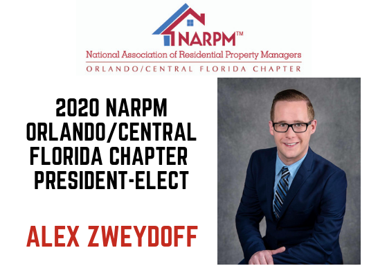 Alex Zweydoff Elected NARPM Orlando/Central FL President-Elect