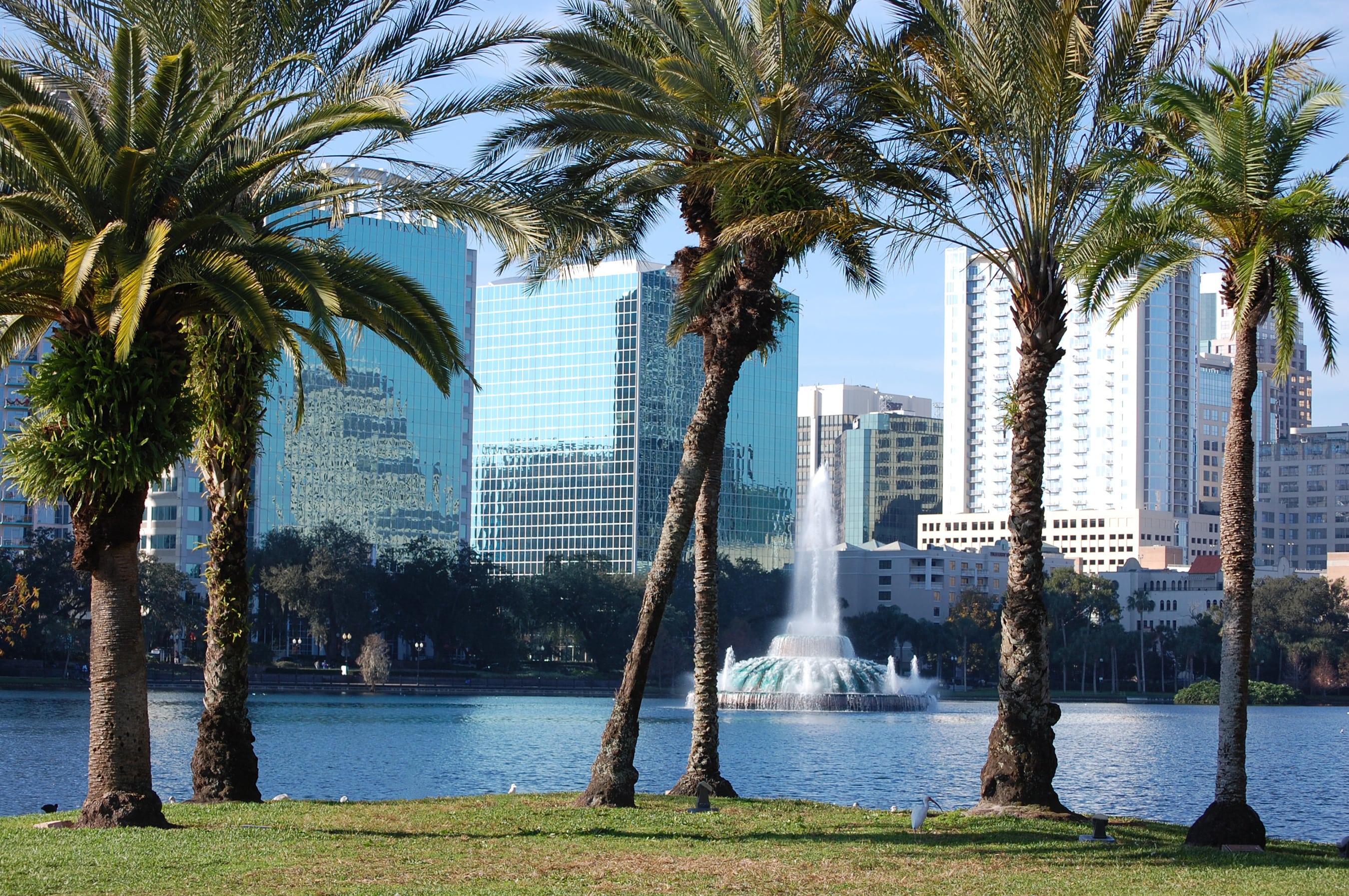 Orlando neighborhood with homes near a golf course