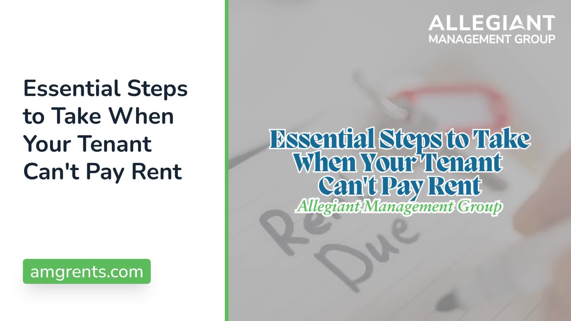 Video: Steps to Take When Your Tenant Can't Pay Rent